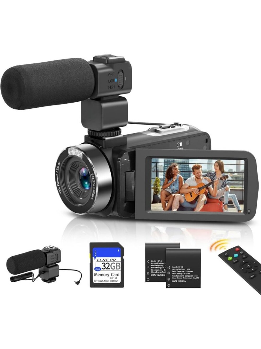 8K Video Camera with 48MP, IR Night Vision & Vlogging Features for YouTube